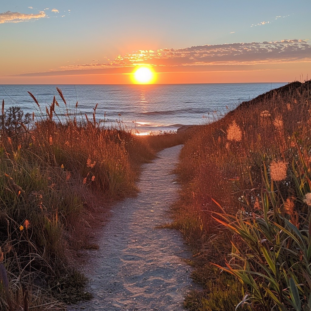 Free Sunset Beach Path Photo - Sunset, Beach, Path | Download at StockCake