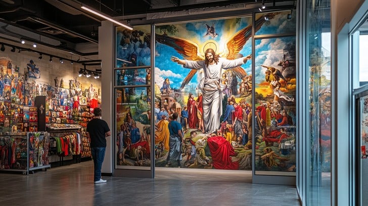 Free Comic Store Mural Image - Mural, Store, Comics | Download at StockCake