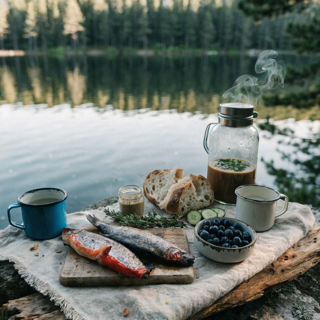 Free Lakeside Adventure Feast Image - Lakeside, Picnic, Rustic ...