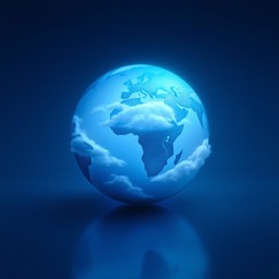 Free Earth In Blue Image - Earth, Globe, Planet | Download at StockCake