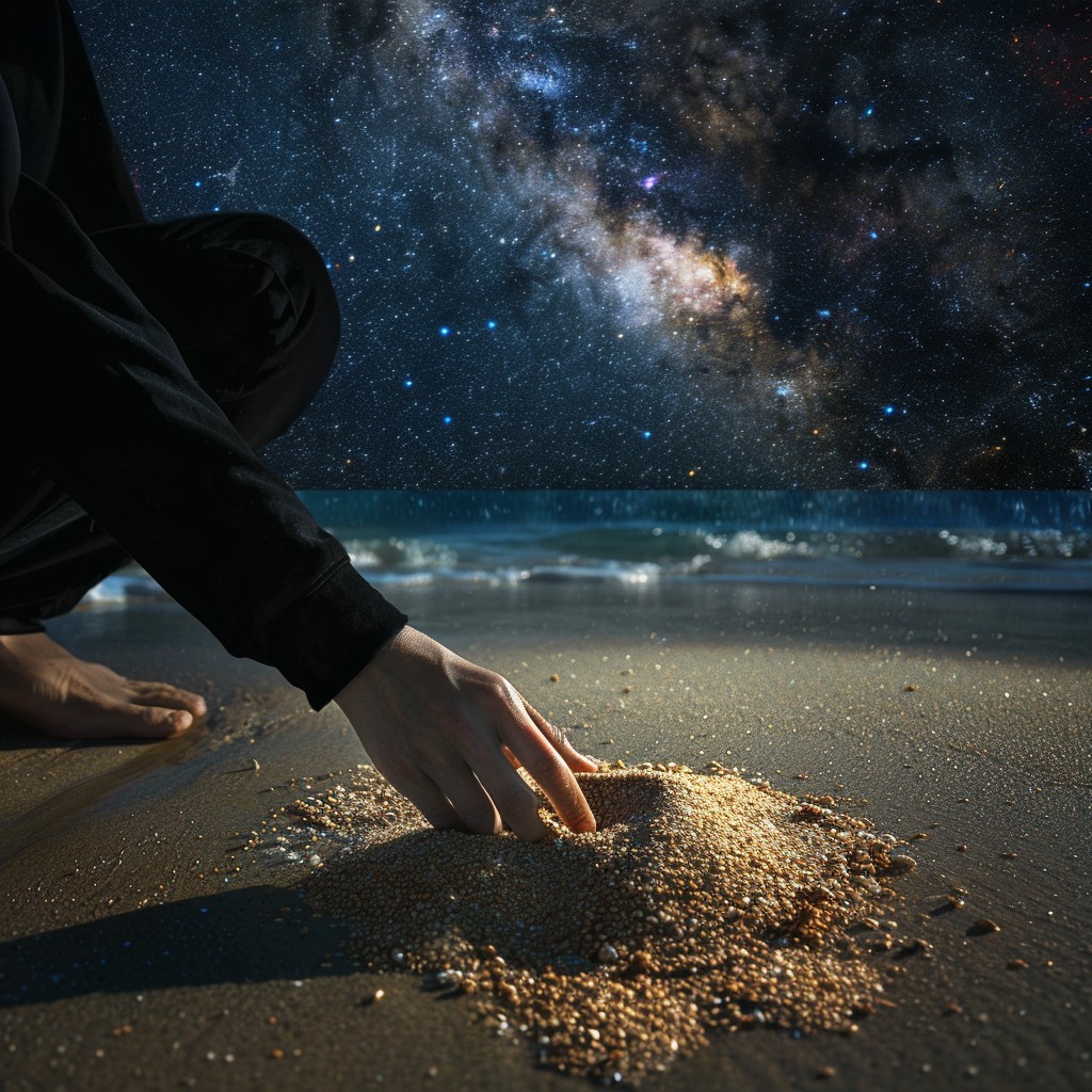 Free Starry Beach Encounter Image - Stargazing, Beach, Night | Download ...