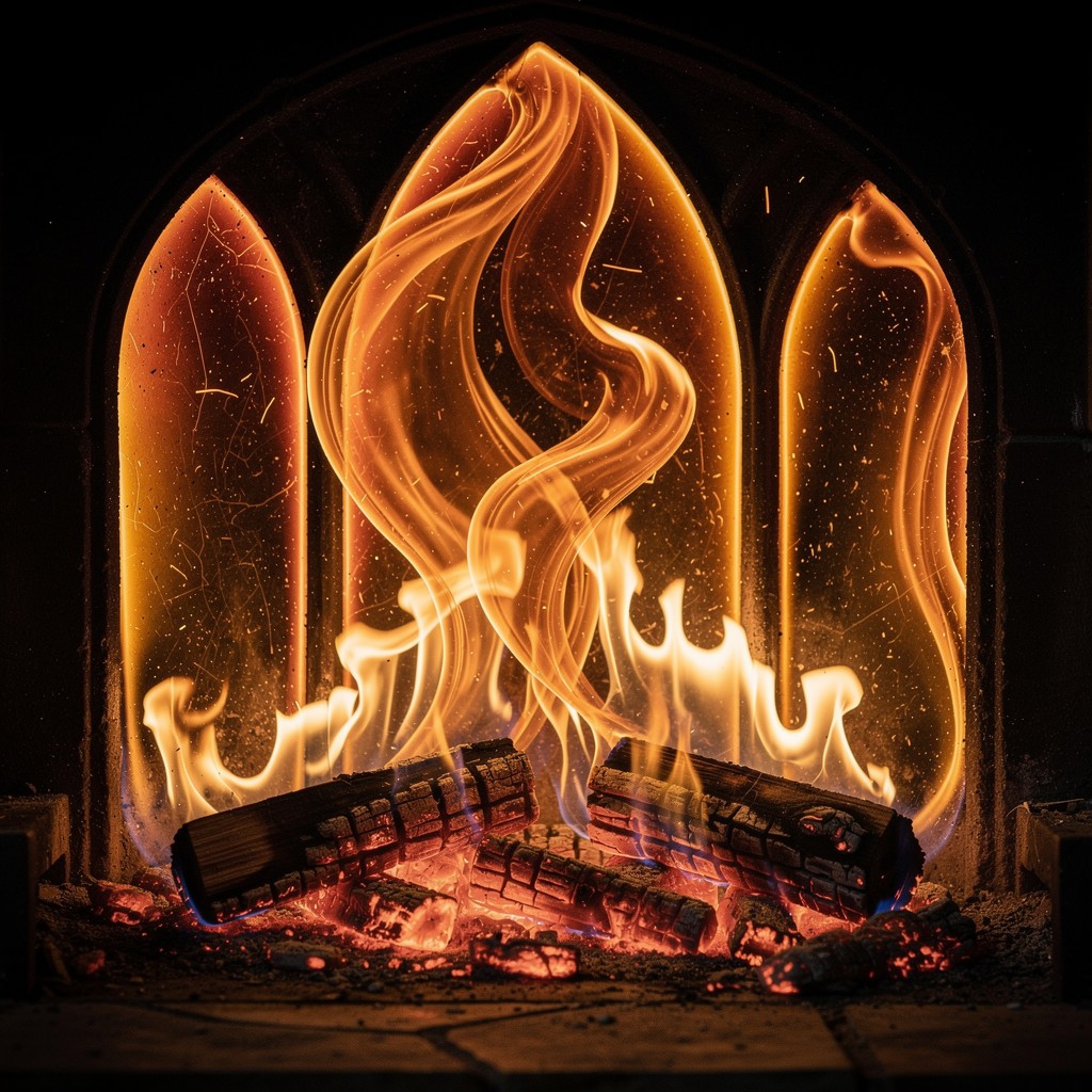 Free Dancing Flames Cathedral Image - Fire, Flames, Fireplace ...