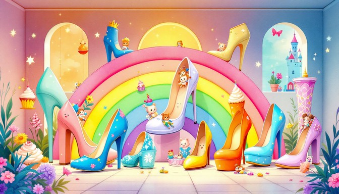 Free Magical Shoe Wonderland Image - Illustration, Whimsical, Shoes ...
