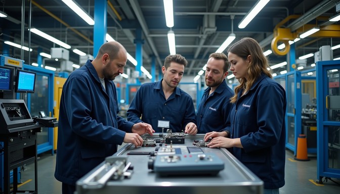 Manufacturing Teamwork Free Factory Floor Teamwork Image - Manufacturing, Industrial, Teamwork ...