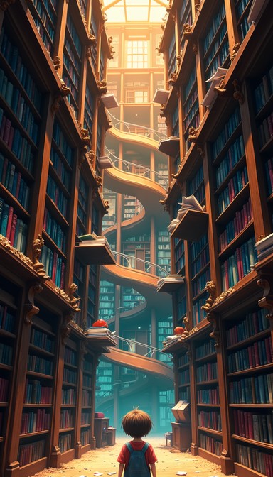Free Library of Wonder Image - Anime, Magical, Library | Download at ...