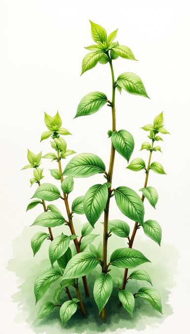 Free Verdant Basil Study Image - Basil, Herb, Watercolor | Download at ...