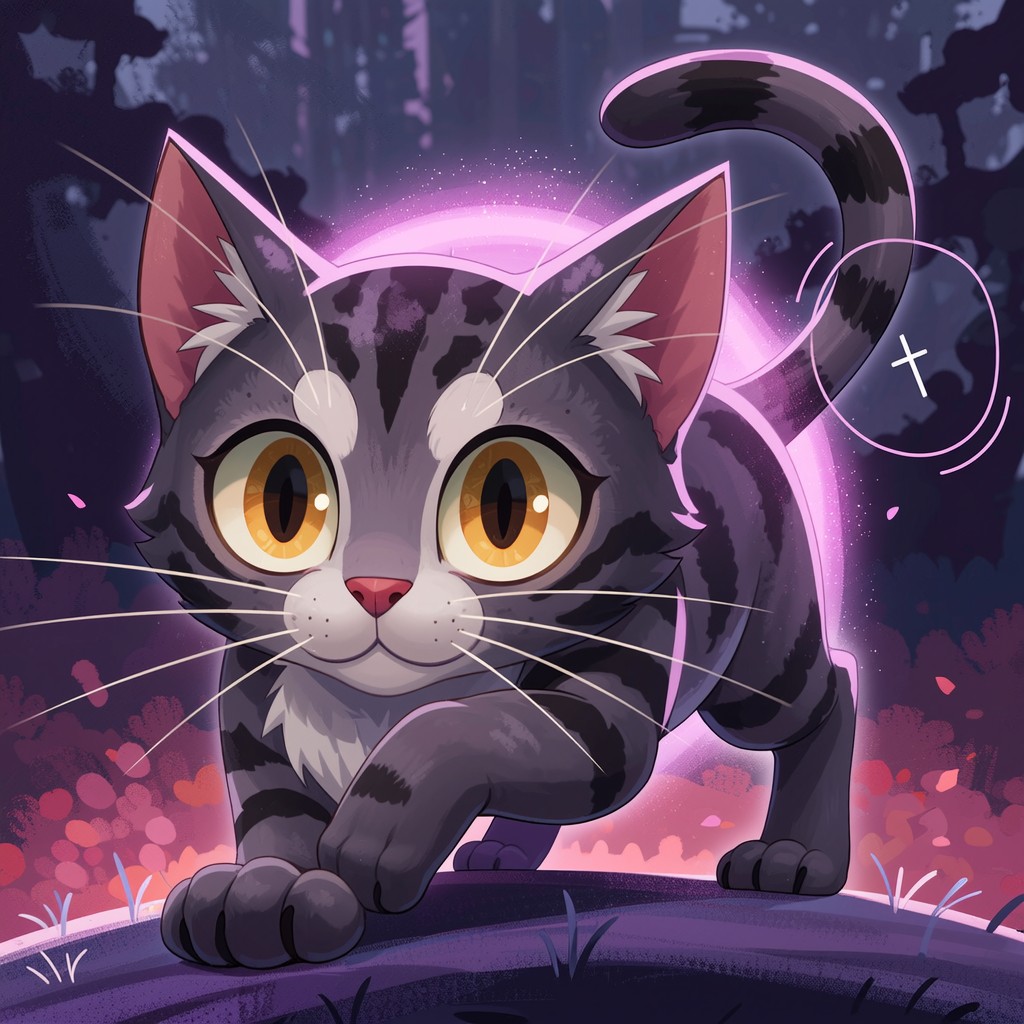 Free Magical Pouncing Kitten Photo - Anime, Cat, Kitten | Download at ...