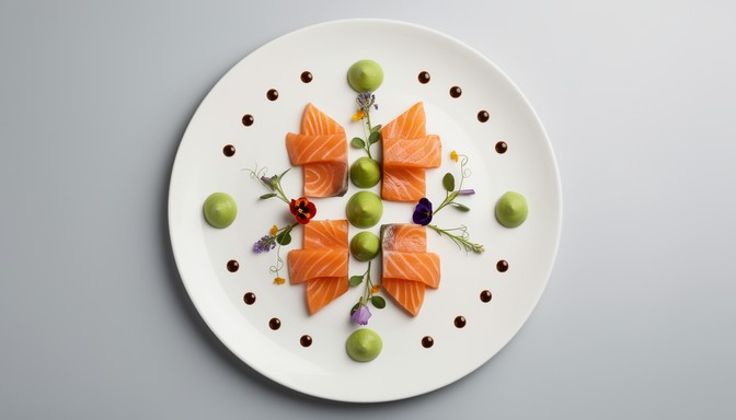 Free Elegant Circular Dining Image - Gourmet, Culinary, Plating ...