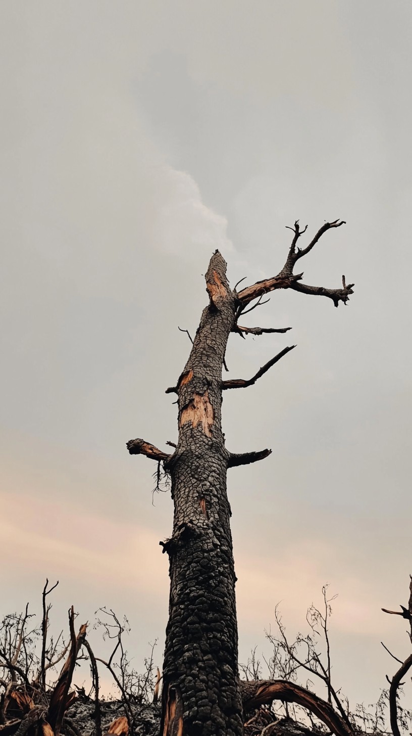 Free Charred tree standing Image - Tree, Charred, Sky | Download at ...