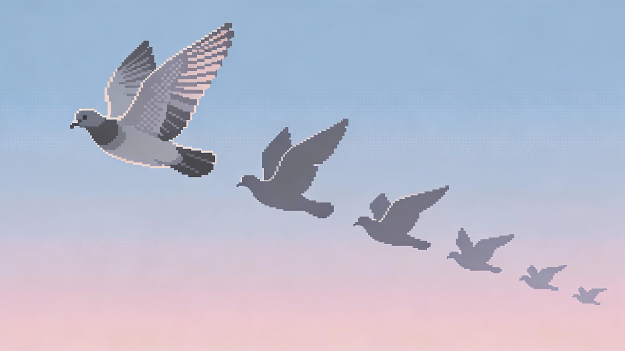 Free Peaceful Pixel Flight Image - Doves, Birds, Pixel | Download at ...