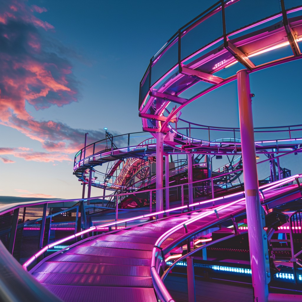 Neon Ride Fly Robin Free Neon Night Ride Image - Amusement Park, Neon, Lights | Download at ...
