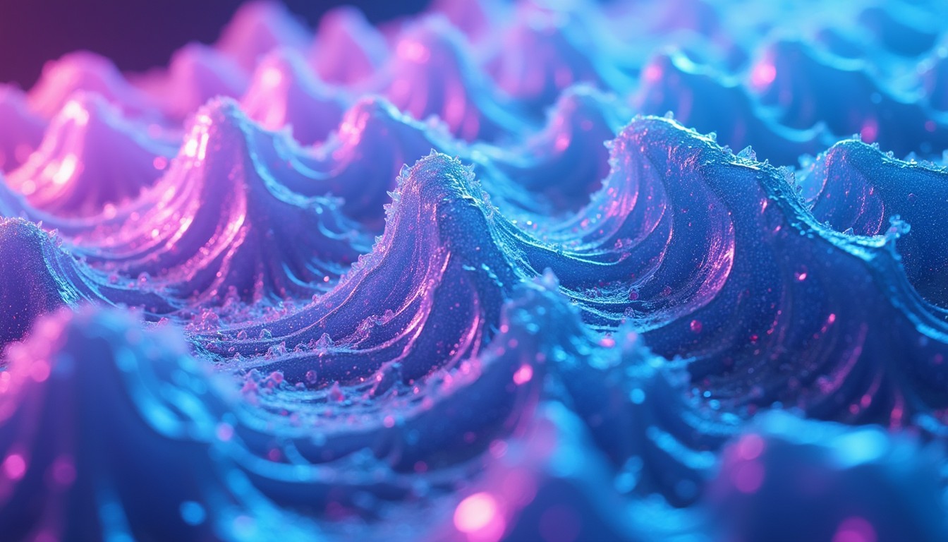 Fluid Geometry Free Luminous Fluid Geometry Image - Abstract, Waves, Crystalline ...