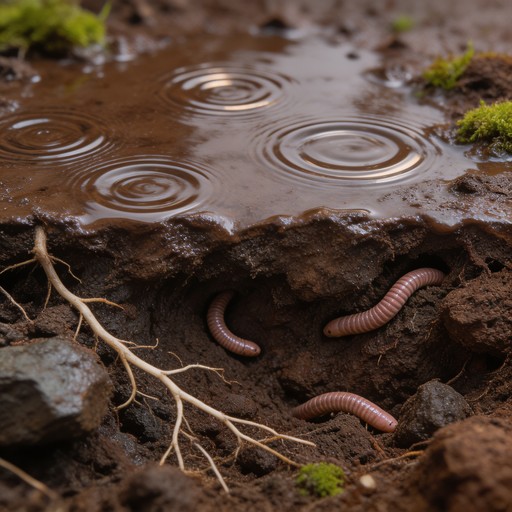 Free Underground Earthworm Ecosystem Image - Soil, Earthworms ...