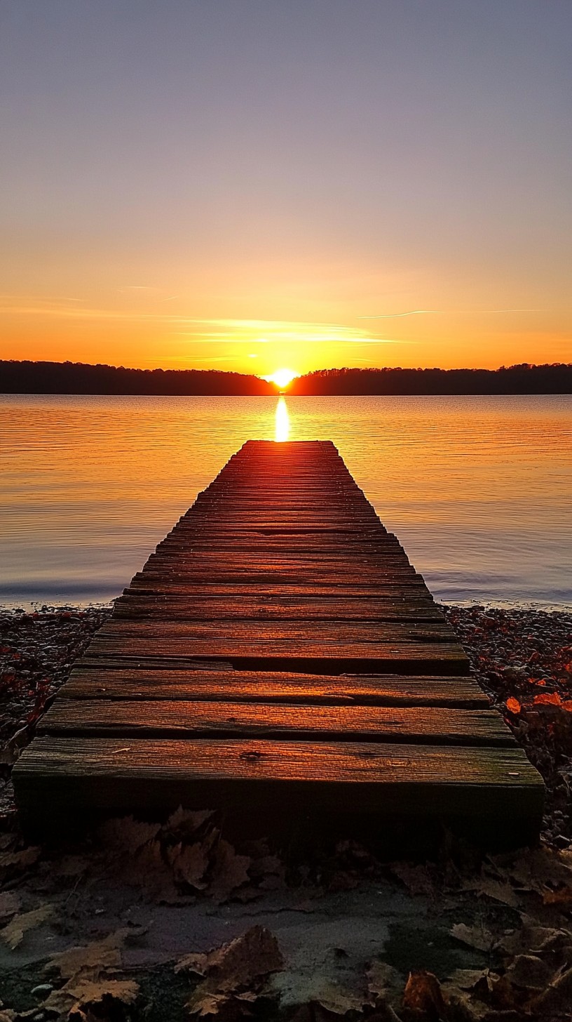 Free Sunset Lake Pier Image - Sunset, Lake, Pier | Download at StockCake