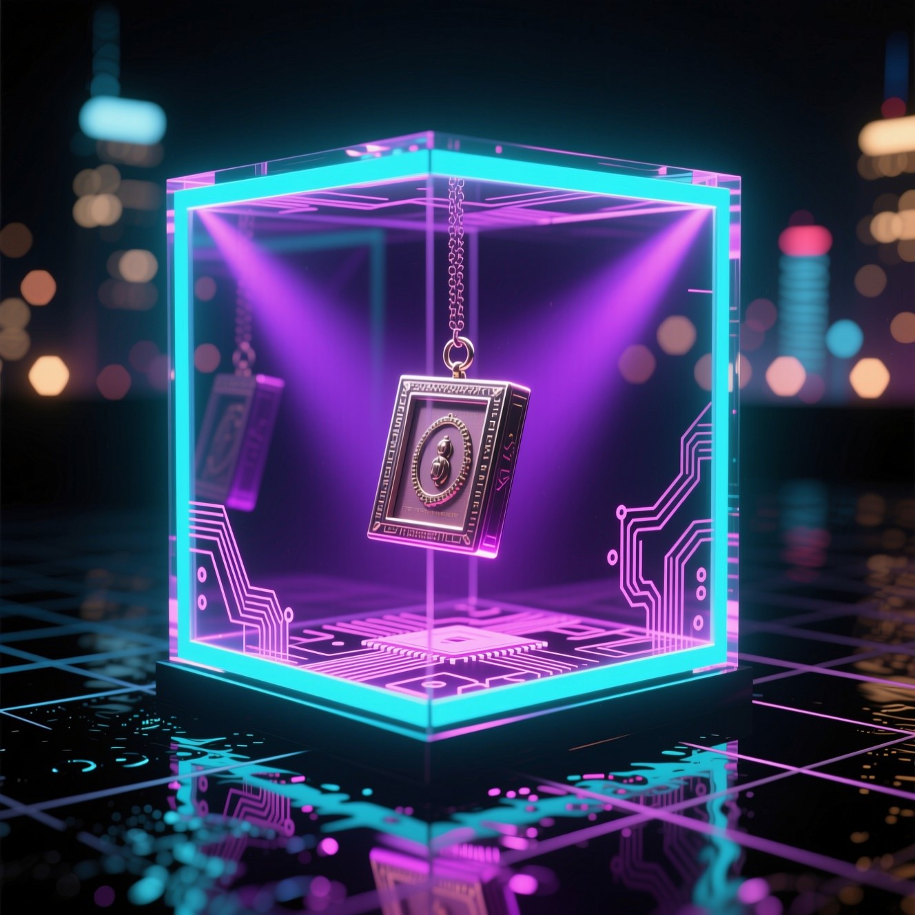 Free Neon Memory Cube Image - Holographic, Cyberpunk, Neon | Download ...
