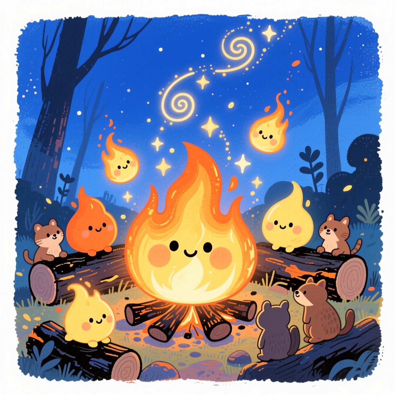 Free Magical Campfire Friends Photo - Campfire, Embers, Magical ...