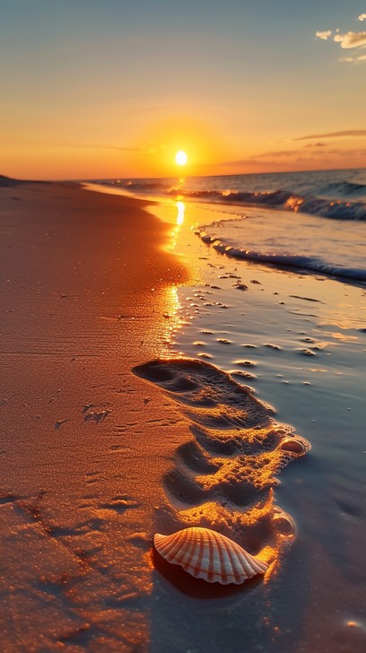 Free Sunset Shell Beach Photo - Sunset, Beach, Shell | Download at ...