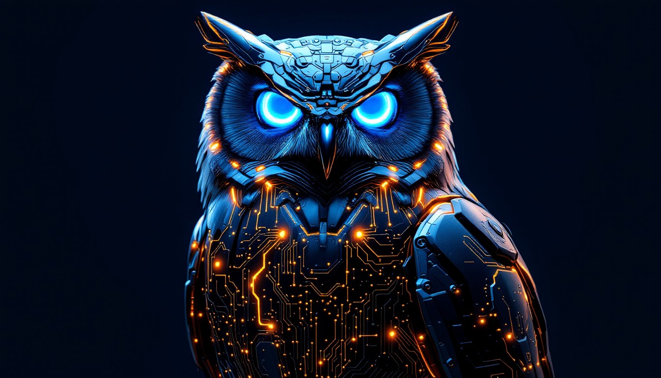 Free Digital Owl Guardian Photo - Cybernetic, Owl, Futuristic ...