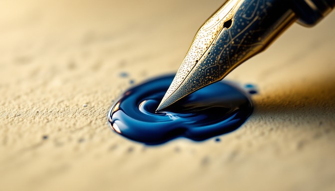 Free Ink Meets Paper Image - Fountain, Pen, Nib | Download at StockCake