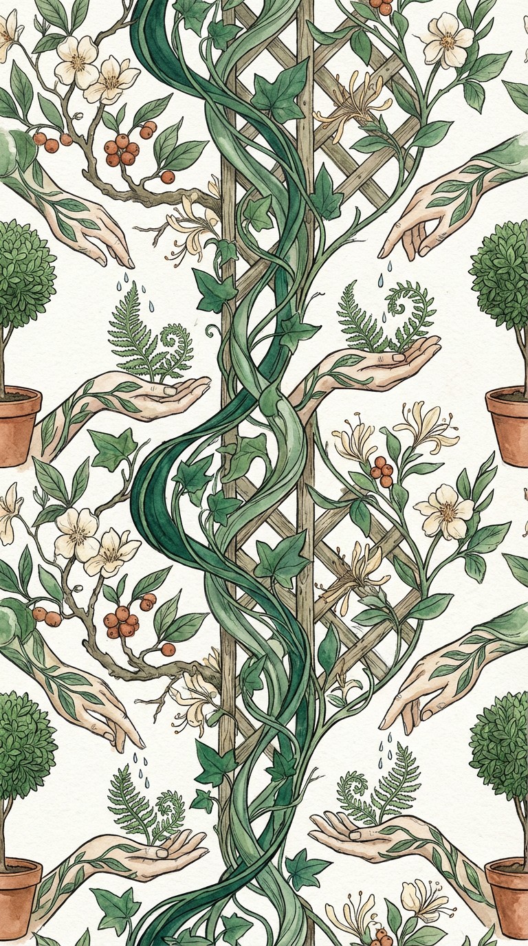 Free Botanical Garden Pattern Image - Botanical, Pattern, Garden ...