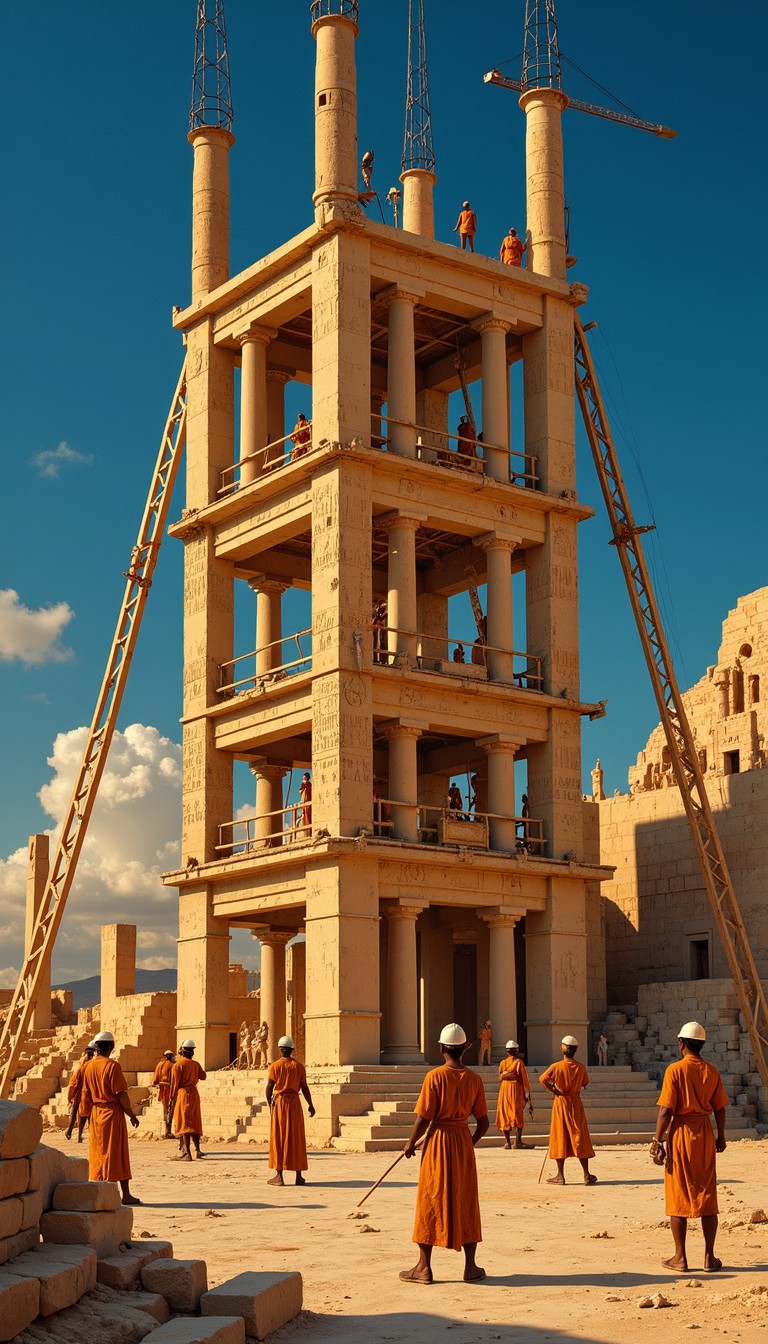 Topping Buildings Ritual Free Sacred Tower Rising Image - Ancient, Construction, Tower ...