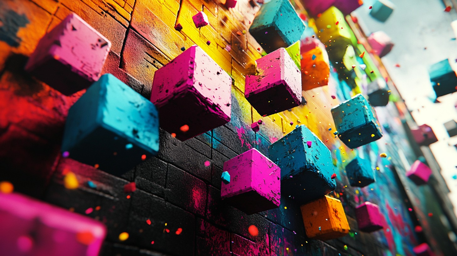 Free Colorful cubic art Image - Colorful, Art, Cubes | Download at ...