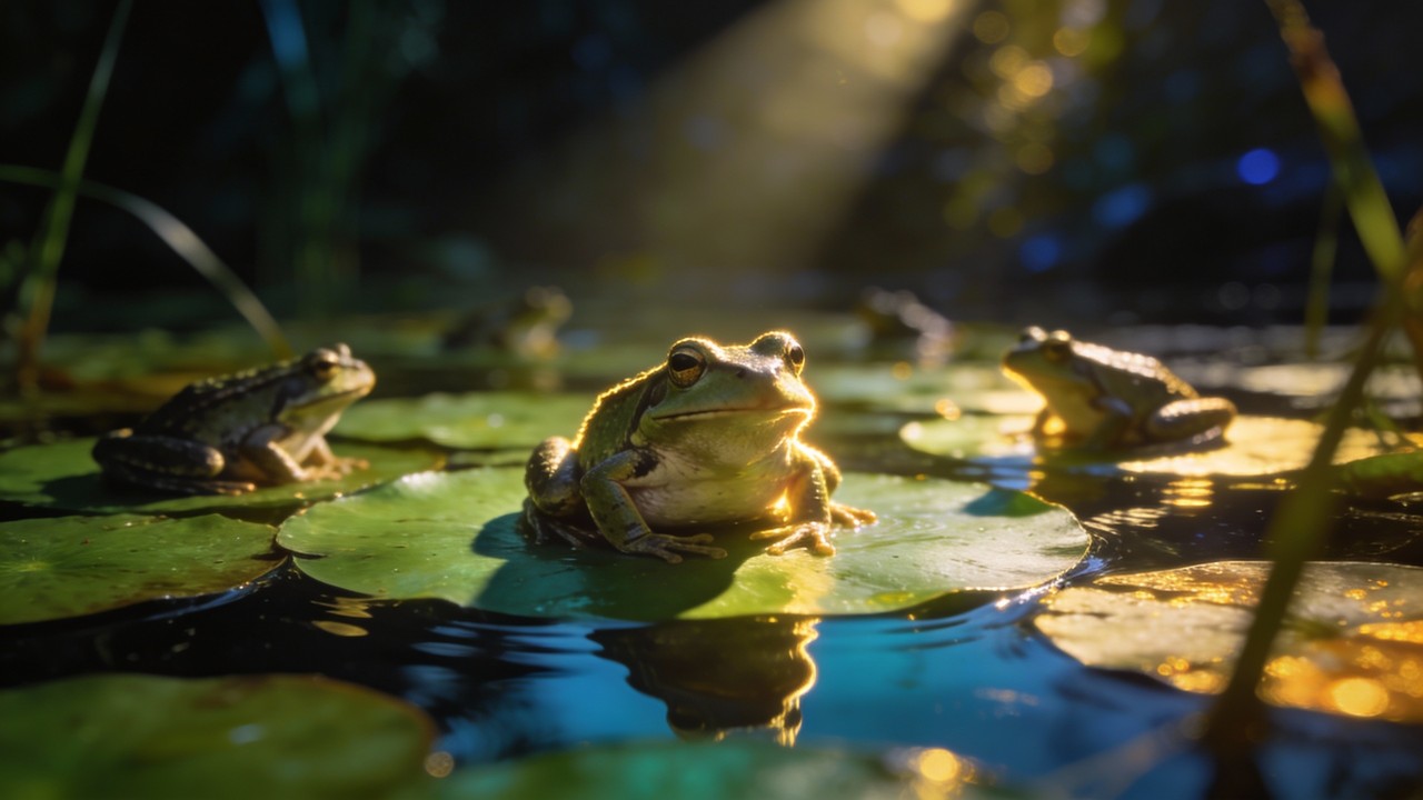 Free Frogs Golden Hour Image - Frogs, Amphibians, Pond | Download at ...