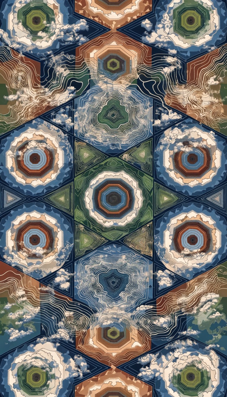 Free Geometric Earth Pattern Image - Geometric, Pattern, Tessellation ...