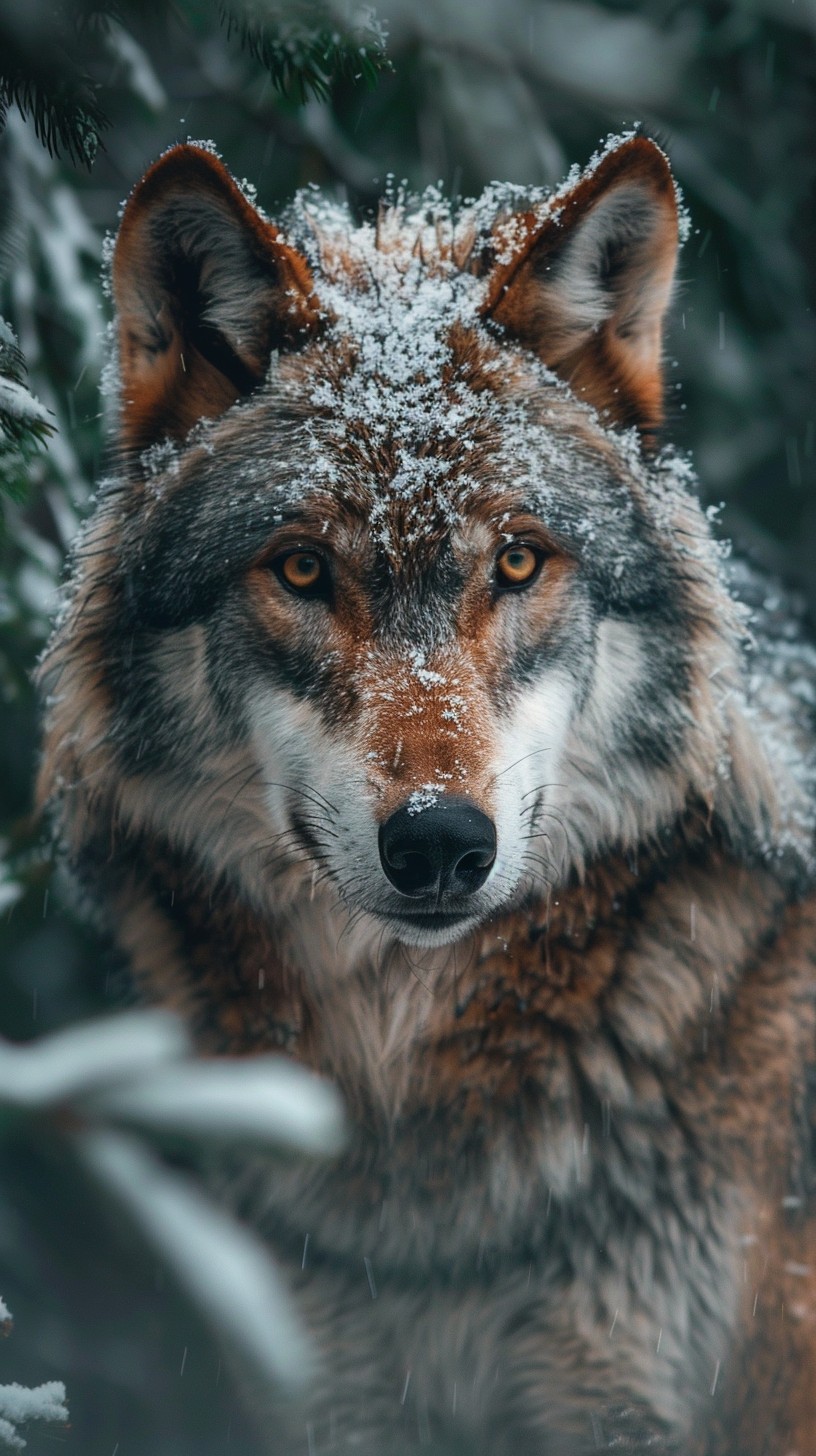 Free Snowy Winter Wolf Image - Wolf, Snow, Winter | Download at StockCake