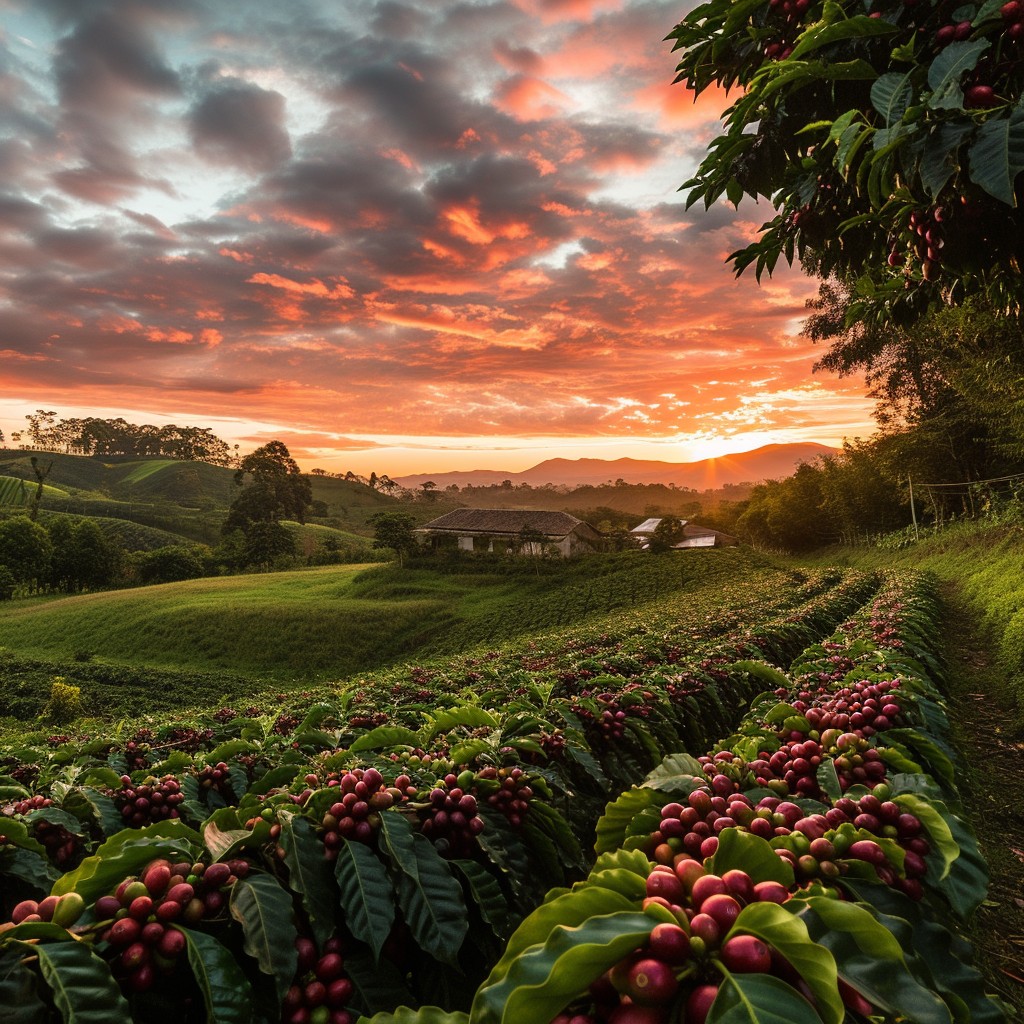 Free Sunset Coffee Farm Image - Sunset, Coffee, Farm | Download at ...