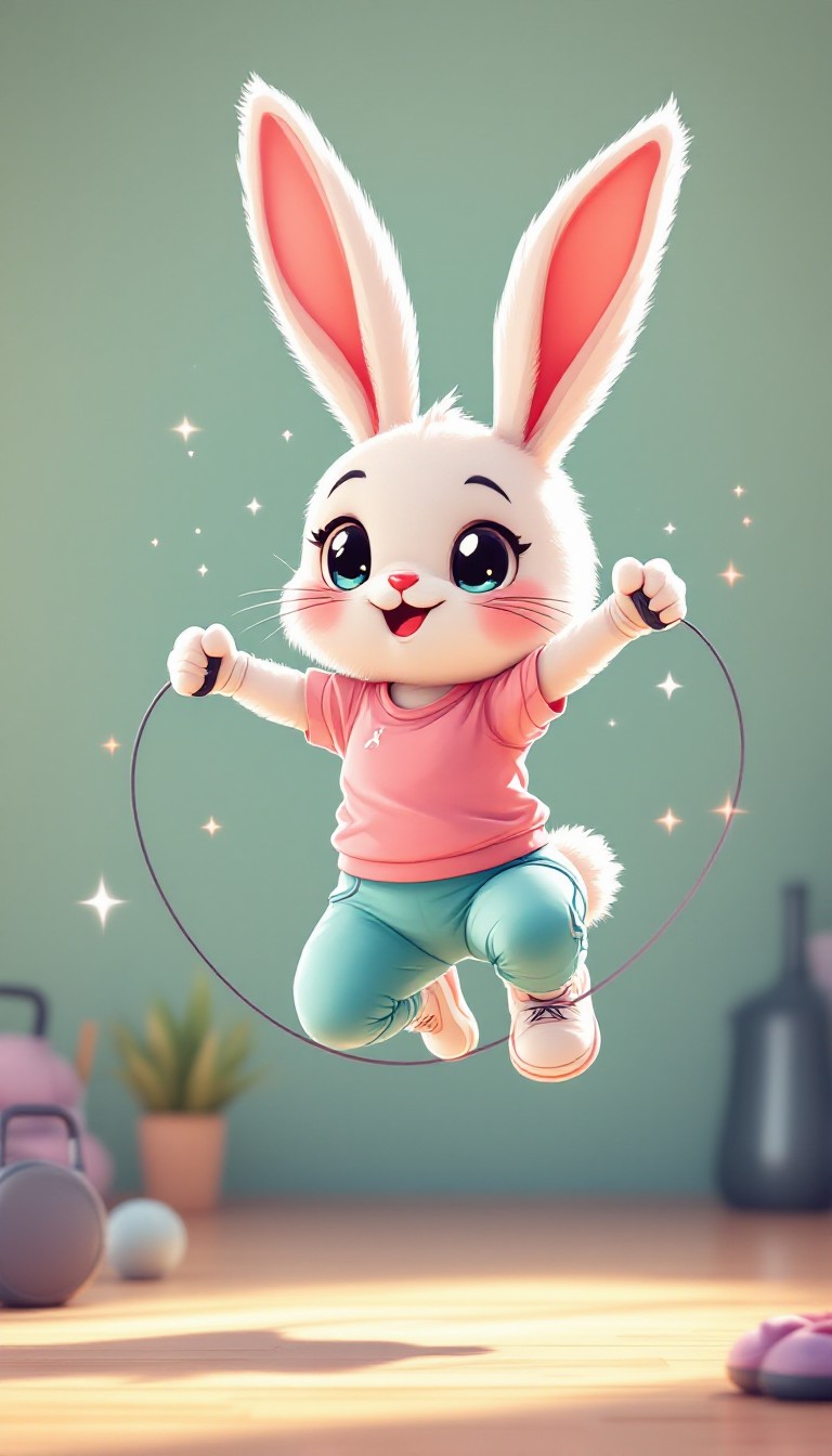 Energetic Rabbid Free Energetic Workout Bunny Image - Bunny, Rabbit, Character ...