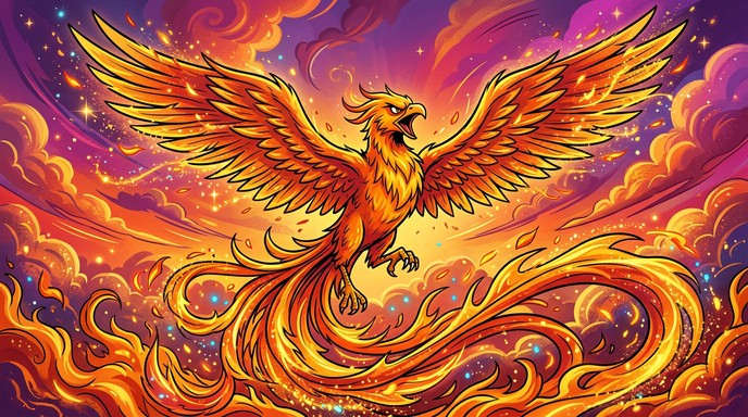 Free Phoenix Rising Triumphantly Image - Phoenix, Firebird, Flames ...
