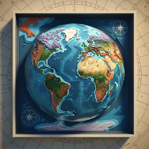 Download Dimensional Earth Map Image - Globe, World, Map | StockCake