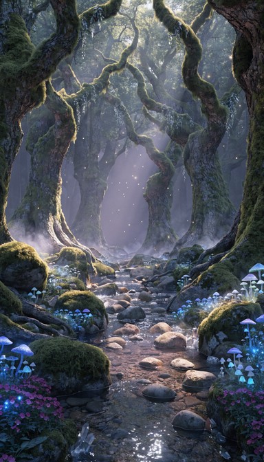 Free Enchanted Forest Pathway Image - Forest, Enchanted, Magical ...