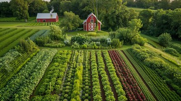Free Idyllic farm landscape Image - Farm, Landscape, Sunset | Download ...