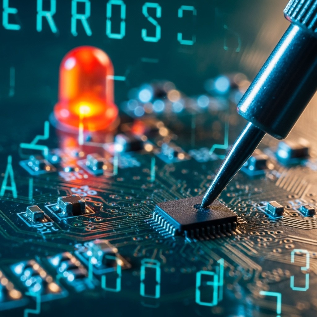 Reserved Pcb Free Circuit Troubleshooting Close-up Image - Electronics ...
