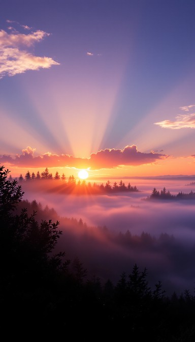 Free Misty Forest Sunrise Photo - Sunrise, Forest, Mist | Download at ...
