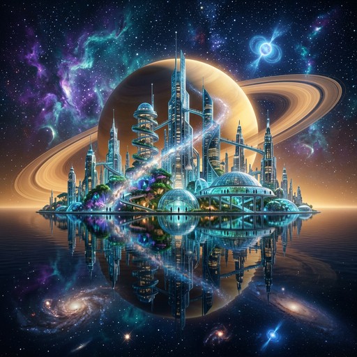 Free Utopian Space Metropolis Image - Futuristic, City, Space ...