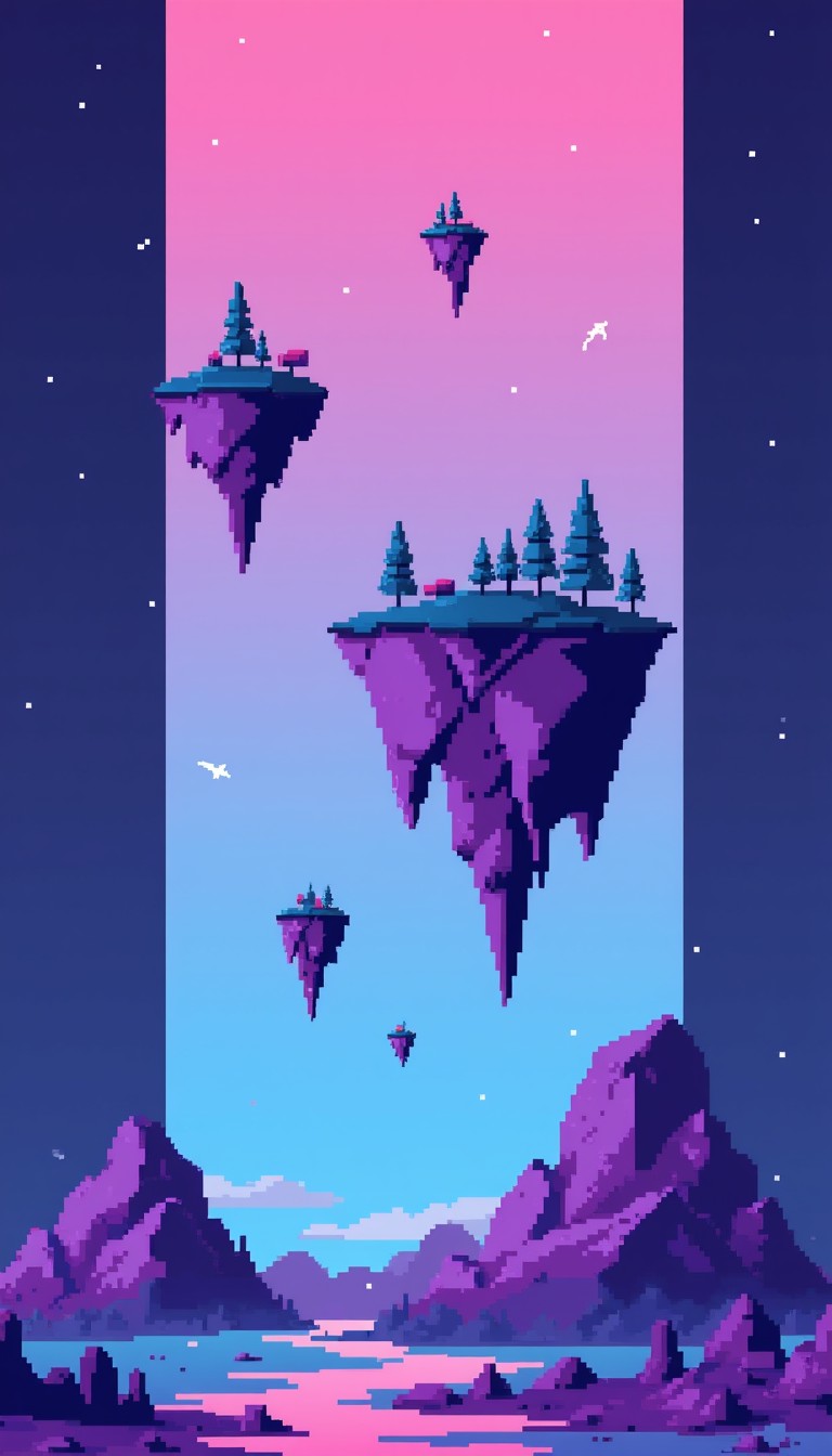 Download Floating Pixel Islands Image - Pixel, Islands, Floating ...