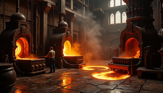 Free Glowing Foundry Cutaway Image - Foundry, Molten, Metal | Download ...