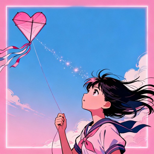 Kite Anim Free Heart Kite Dreams Image - Anime, Kite, Heart | Download at StockCake