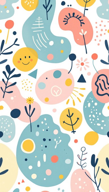 Free Happy Faces Pattern Image - Emoticon, Pattern, Happy | Download at ...