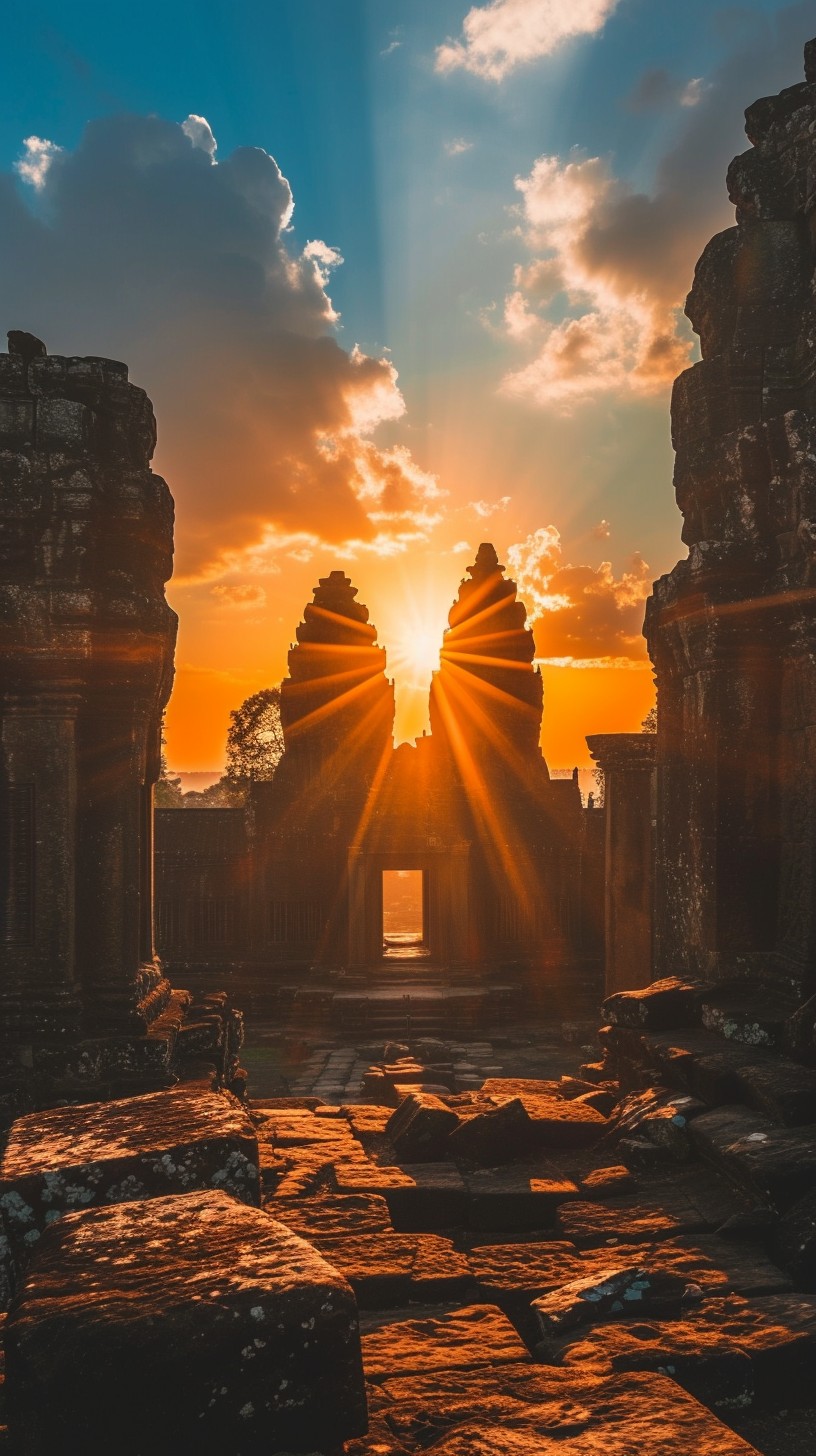 Free Sunset Ancient Ruins Image - Sunset, Ruins, Ancient | Download at ...
