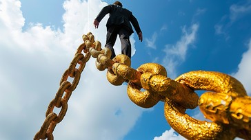 Free Climbing Corporate Ladder Image - Businessman, Suit, Sky ...