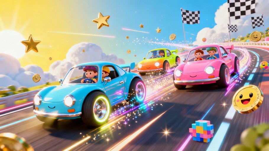 Cartoon Adventure Racing Background Free Colorful Speed Adventure Image - Racing, Cars, Cartoon | Download ...