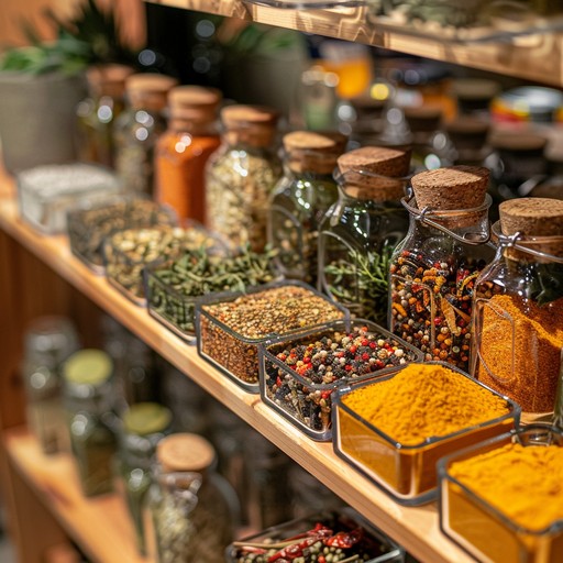 Seasoning Display Free Spice Shelf Array Image - Spices, Herbs, Jars | Download at StockCake
