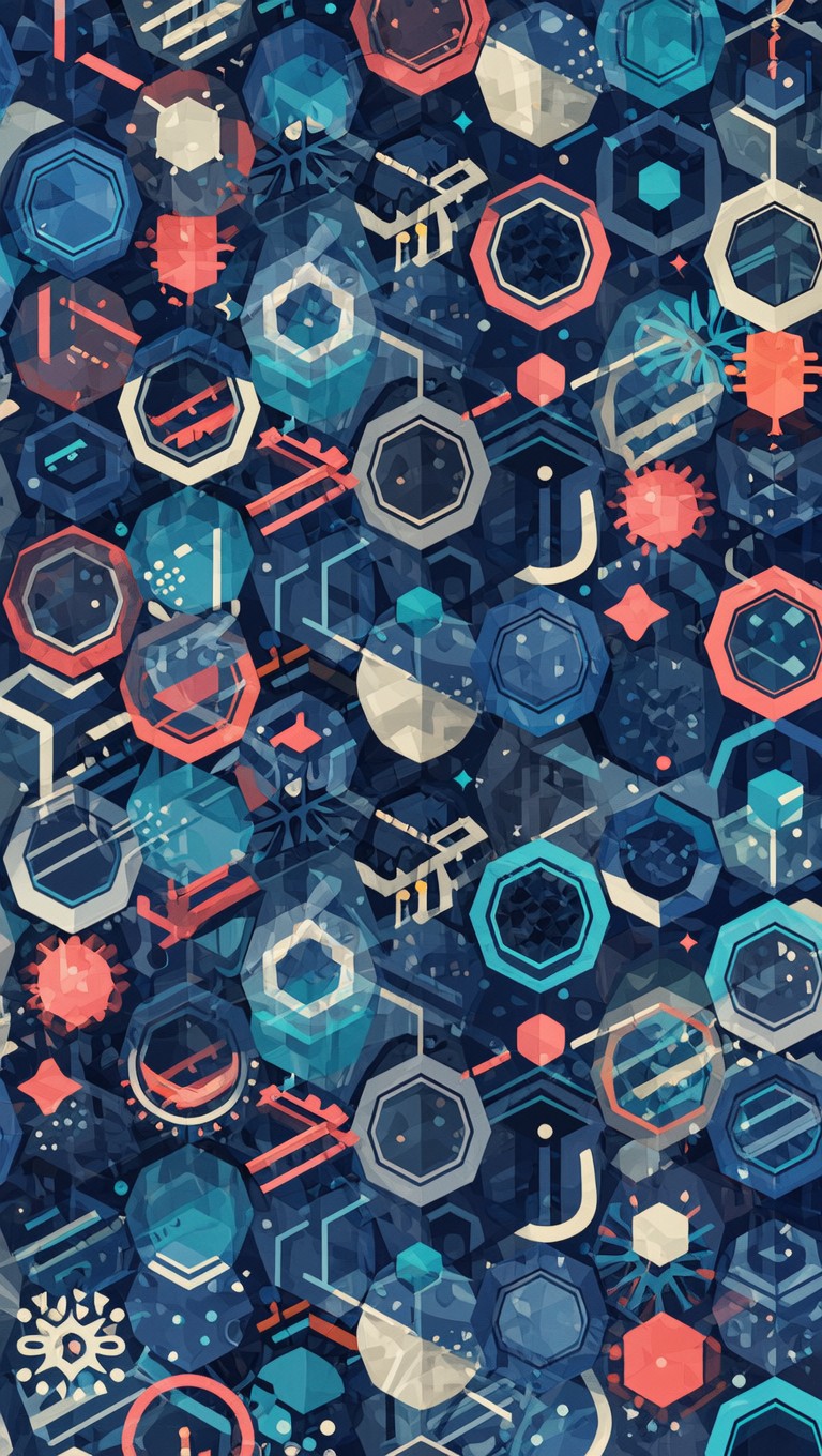 Free Connected Network Design Image - Geometric, Pattern, Hexagonal ...
