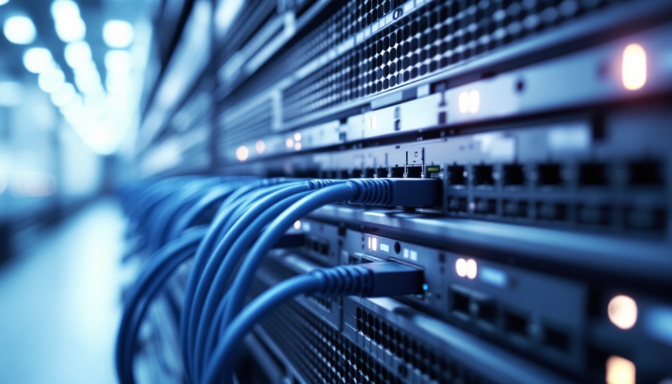Free Cables In Blue Image - Network, Cables, Server | Download at StockCake