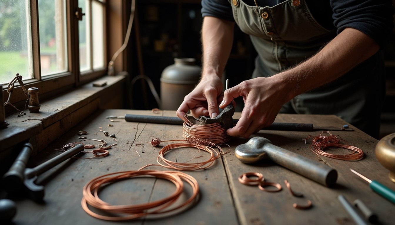 Free Copper Wire Crafting Image - Artisan, Copper, Craftsmanship ...
