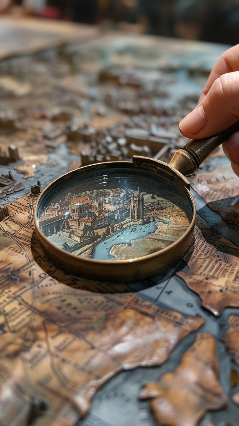 Map Magnifyier Free Magnified Map Exploration Photo - Map, Magnifying Glass ...